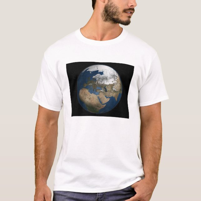 En global syn på Europa och Skandinavien T-shirt (Framsida)