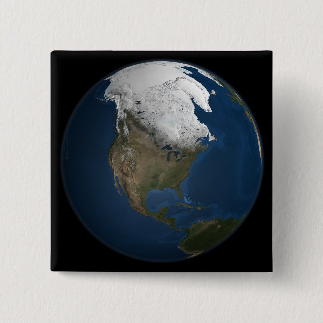En global syn på Nordamerika Knapp (Framsida)