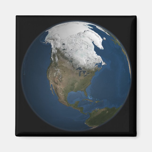 En global syn på Nordamerika Magnet (Framsidan)