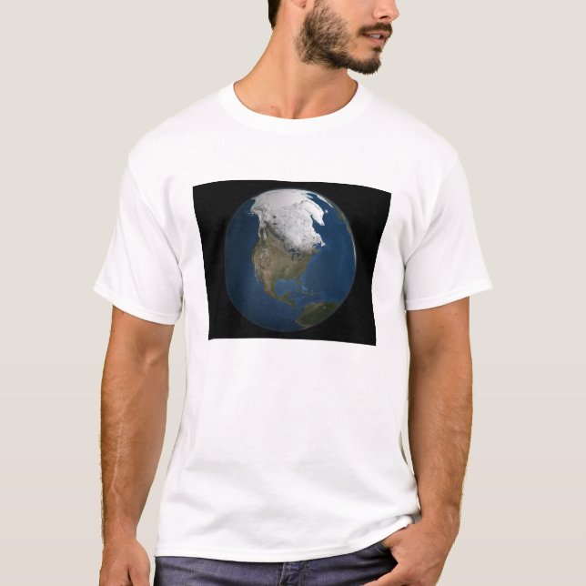 En global syn på Nordamerika Tee Shirt (Framsida)