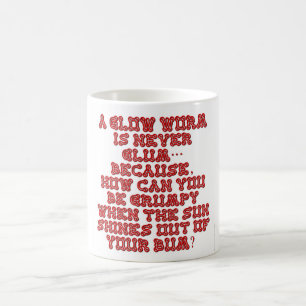 En glöd Mask är aldrig glum Kaffemugg