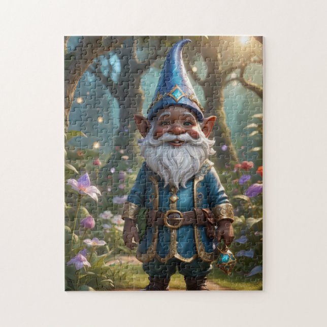 En Gnome med namnet Wisdom Pussel (Vertikal)