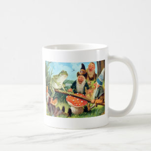 En Gnome och Frog på en svamp Kaffemugg