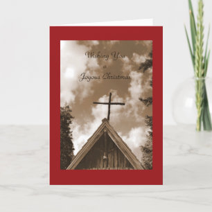 En god jul, den gamla Land-kyrkan, Sepia Helgkort