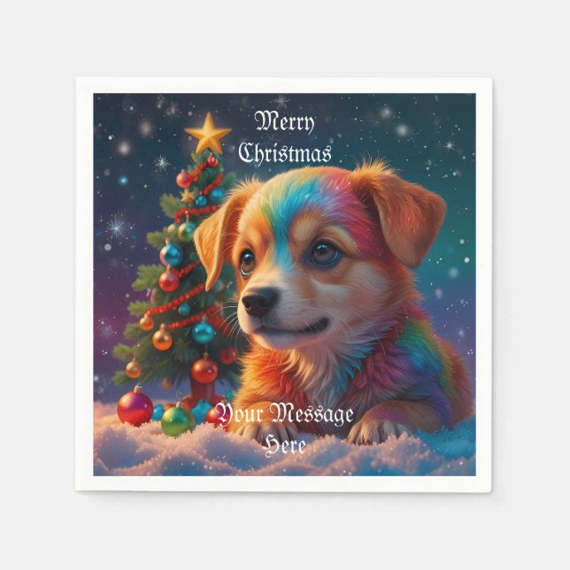En god jul-Helgdag Pappersservett (Framsidan)