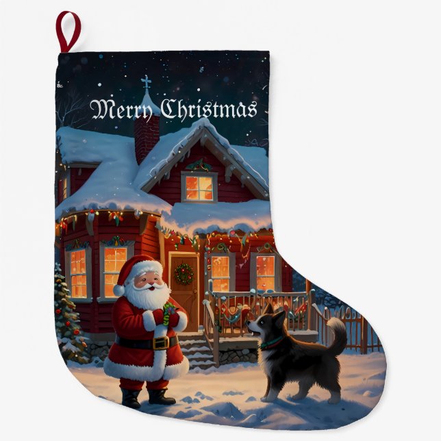 En god jul-Helgdag Stor Julstrumpa (Framsidan)