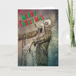En god julsång från spöke av Jacob Marley Helgkort