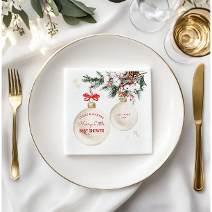 En god liten julskuva Modern Pappersservett
