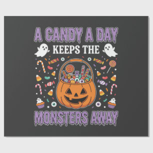 En Godis Om Dagen Halloween T Shirt Design Presentpapper