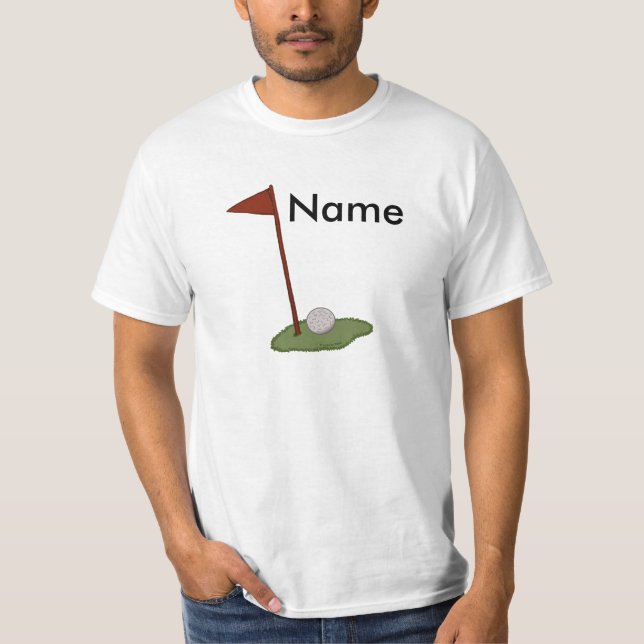 En golf flagga tee shirt (Framsida)