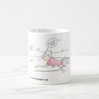 En golfare bön kaffemugg