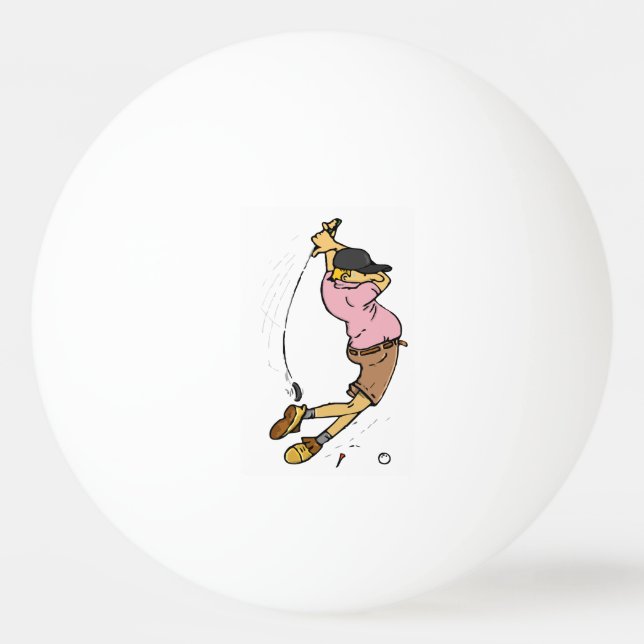En Golfer som missar boll (Framsidan)