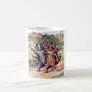 En Golfing Match, Louis Wain Kaffemugg