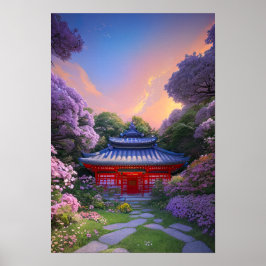 En Gömt Gem i Serene Garden Poster