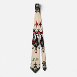 En gotisk romantik. En ornat, gothisk-stil Slips