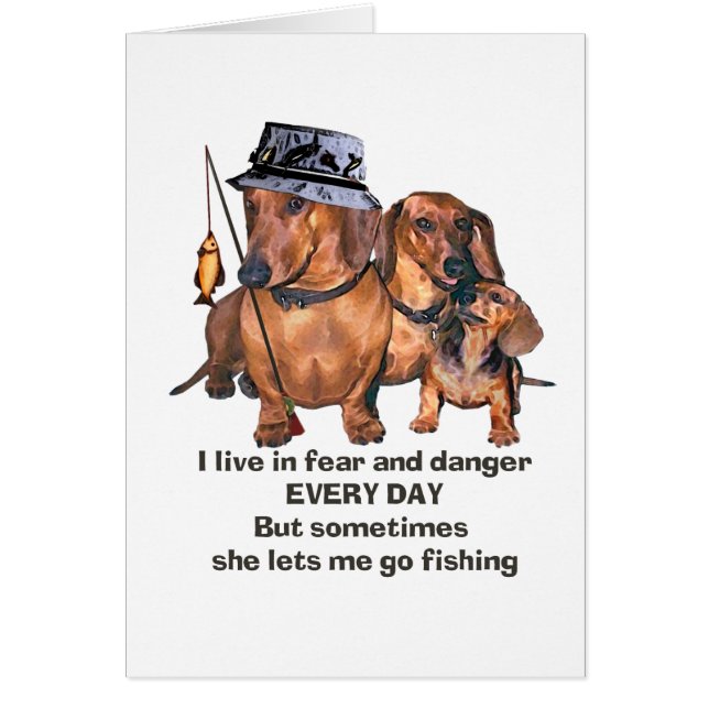 En grabb som gillar för att fiska hälsningskort (Framsidan)