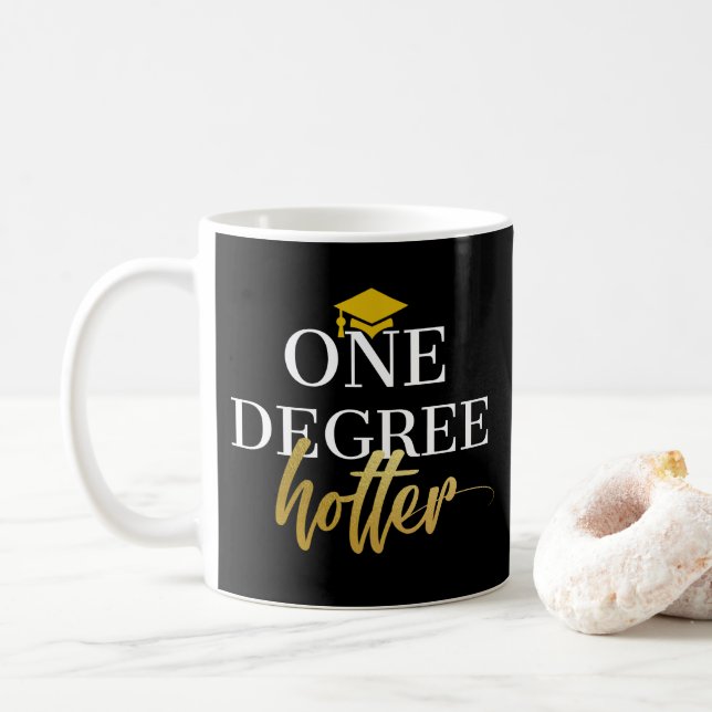 En grad av hetare Mugg, Studenten-gift,guld-design Kaffemugg (Med munk)