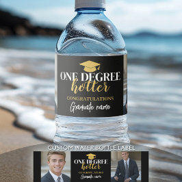 En grad av hettar - Svarta Guld - Studenten Vattenflaskor Etikett