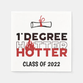 En grad Hotter Funny Studenten Pappersservett