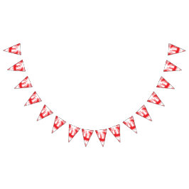 En grafisk design med fetstil och orange sha vimplar