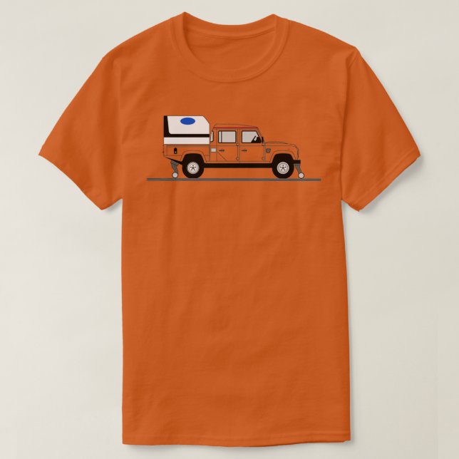 En grafisk tolkning av Defender 130 Dou T Shirt (Design framsida)