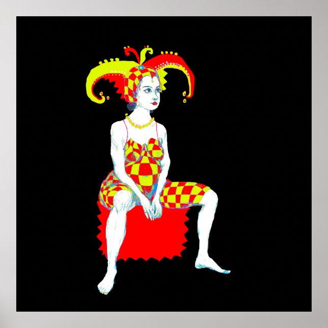 En gravid jester poster (Framsidan)