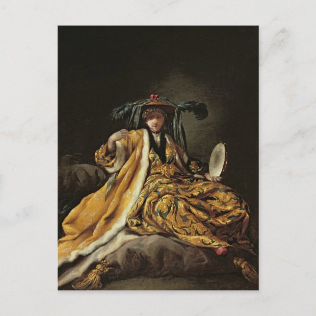 En grekisk Sultana, 1748 Vykort (Framsida)