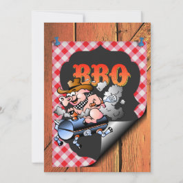 En Grillfest Celebration Inbjudningar