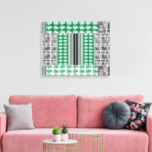 En grönt med visuellt tilltalande utseende och sva canvastryck