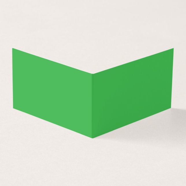 en grönt med vit gräns kort (Utsida)