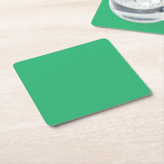 en grönt med vit gräns underlägg papper kvadrat (Vinklad)