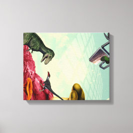 En grönt och en andlig planet canvastryck