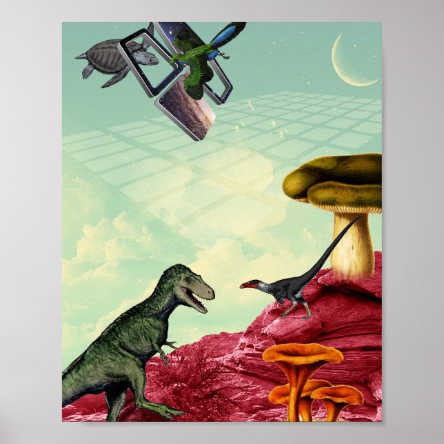 En grönt och en andlig planet poster (Framsidan)