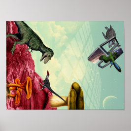 En grönt och en andlig planet poster