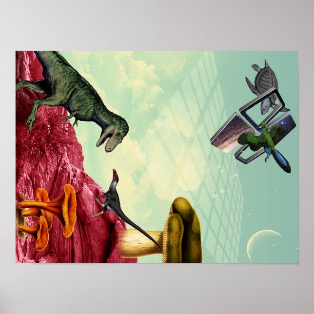 En grönt och en andlig planet poster (Framsidan)