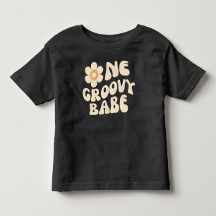 En Groovy Babe Retro Marguerit 70-tals Födelsedags T Shirt
