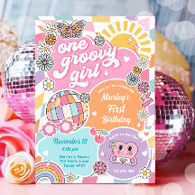 En Groovy Girl Retro Preppy Varsity Birthday