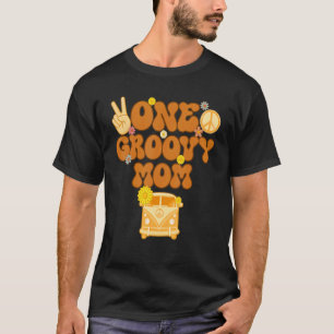 En Groovy Mamma Retro Mamma Hippie-födelsedag på 7 T Shirt
