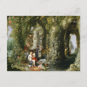 En grotta av fantastiskt ursprung med Odysseus och Vykort