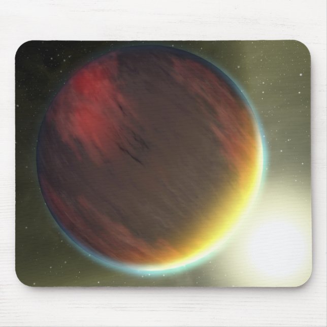 En grumlig Jupiter-lik planet som fungerar Musmatta (Framsidan)