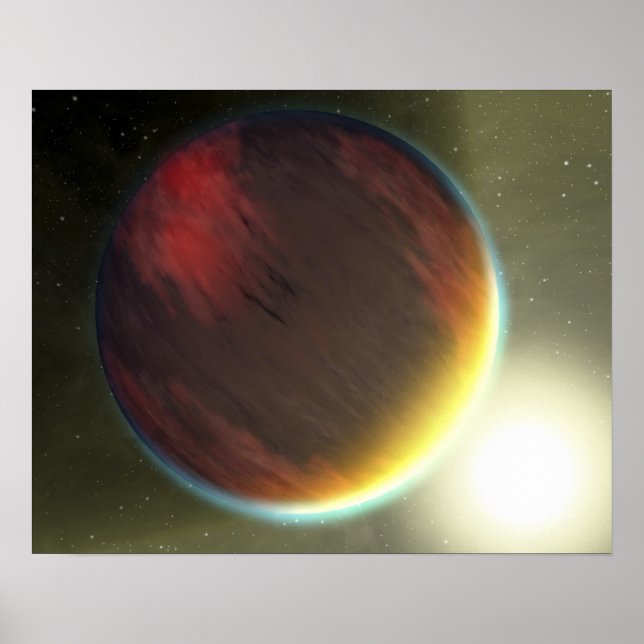 En grumlig Jupiter-lik planet som fungerar Poster (Framsidan)
