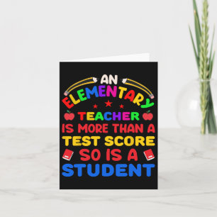 En grundlärare är mer än testpoäng 100 kort