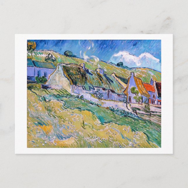 En grupp bestående av målare Vincent Van Gogh Vykort (Framsida)