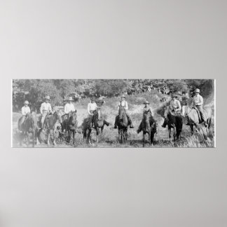 "En grupp Texas Cowboys" Poster