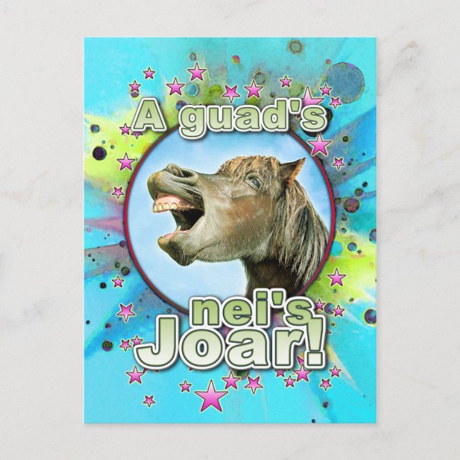 En guads neis Joar! Vykort (Framsida)