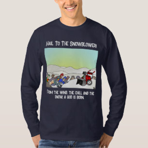 En gud är född Manar, marinblå, långdragen T-skirt T Shirt