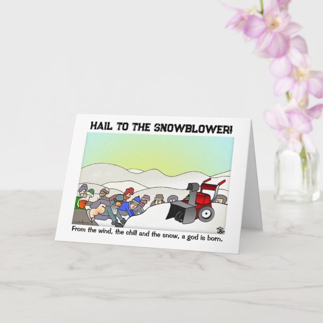 En gud är fött med ett inbyggt hälsningskort kort (Orkide)