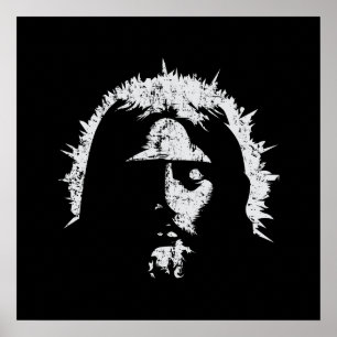 En Gud Jesus Ansikte Poster