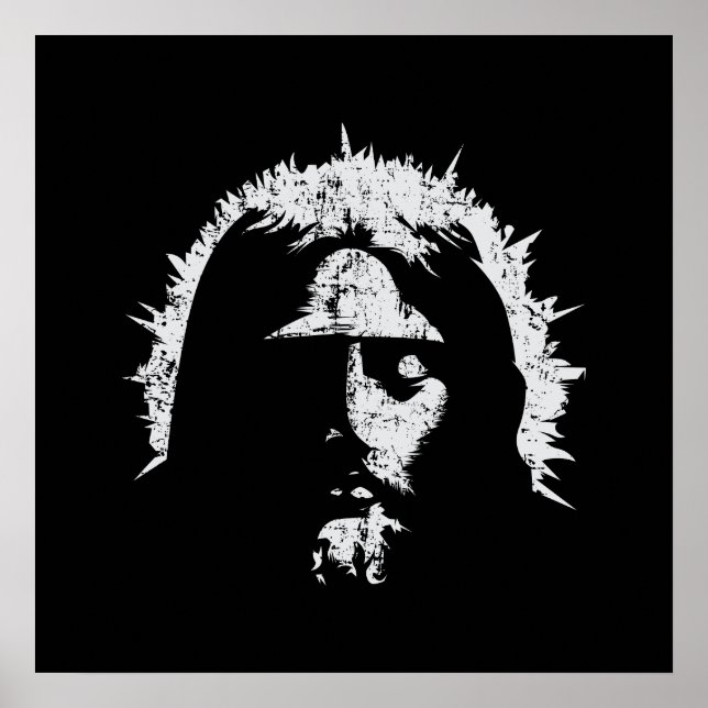 En Gud | Jesus Ansikte Poster (Framsidan)