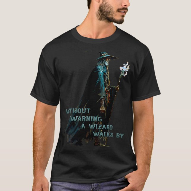 En guide går på en konstgjord morgon t shirt (Framsida)